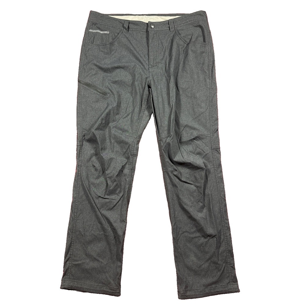 Royal Robbins Mens 36x32 Active Fit Pants Gray Hiking Travel Stretch ROYCL-S72